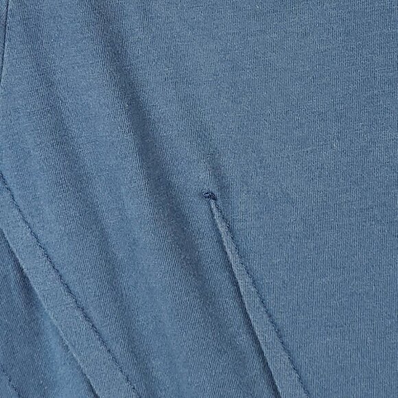 Soft Surroundings Teal Asymmetric Seams Stretch Jersey Knit Tunic Top sz M - Picture 8 of 8